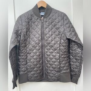 Columbia Omni-Heat Size Medium Gray Grey Quilted Sportswear Lightweight Jacket